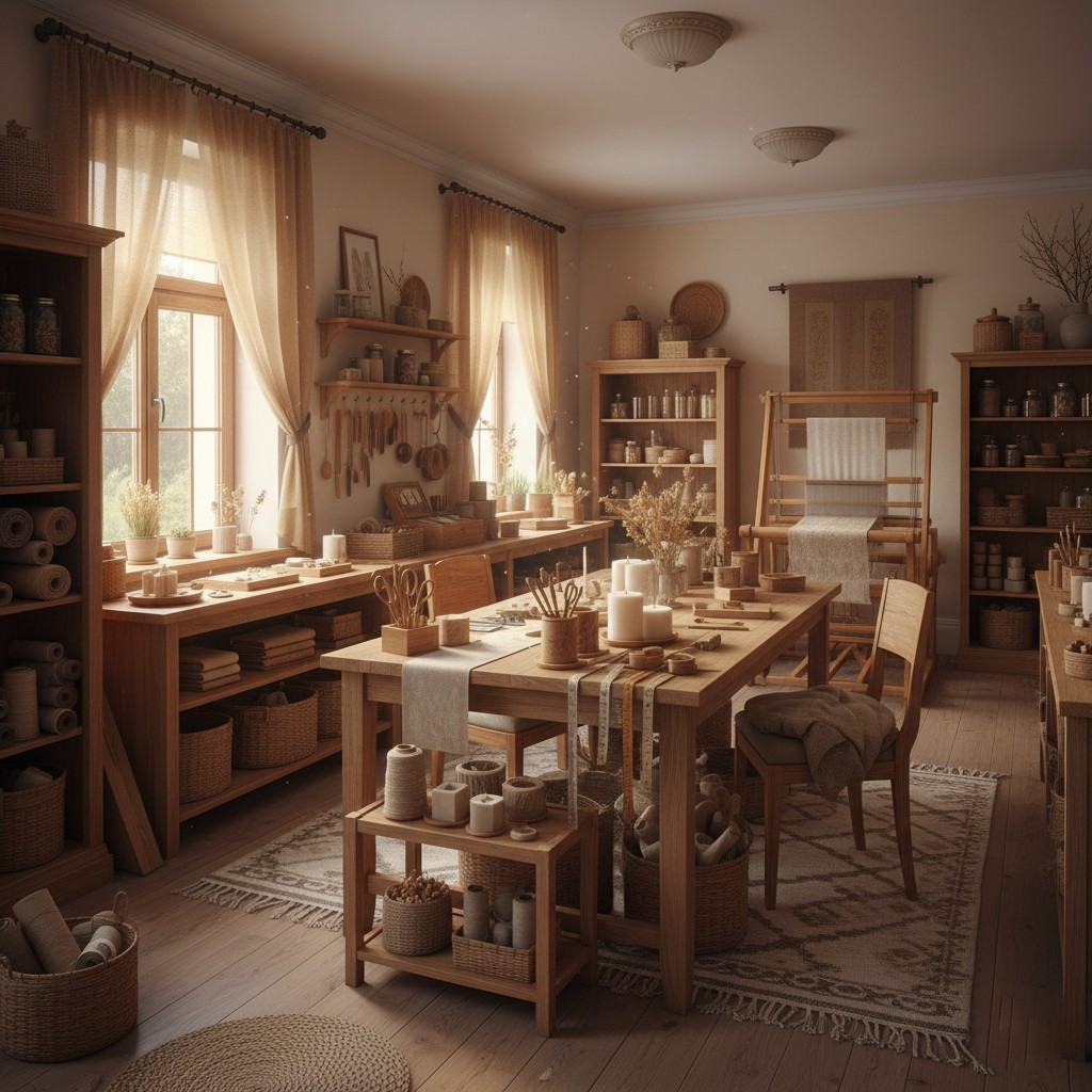 Verkstadens interiör