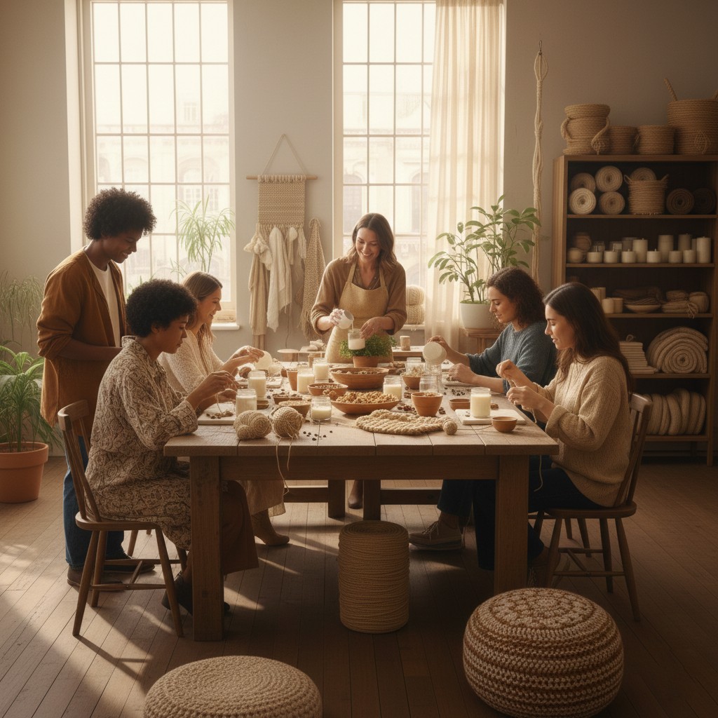 Deltagare vid arbete